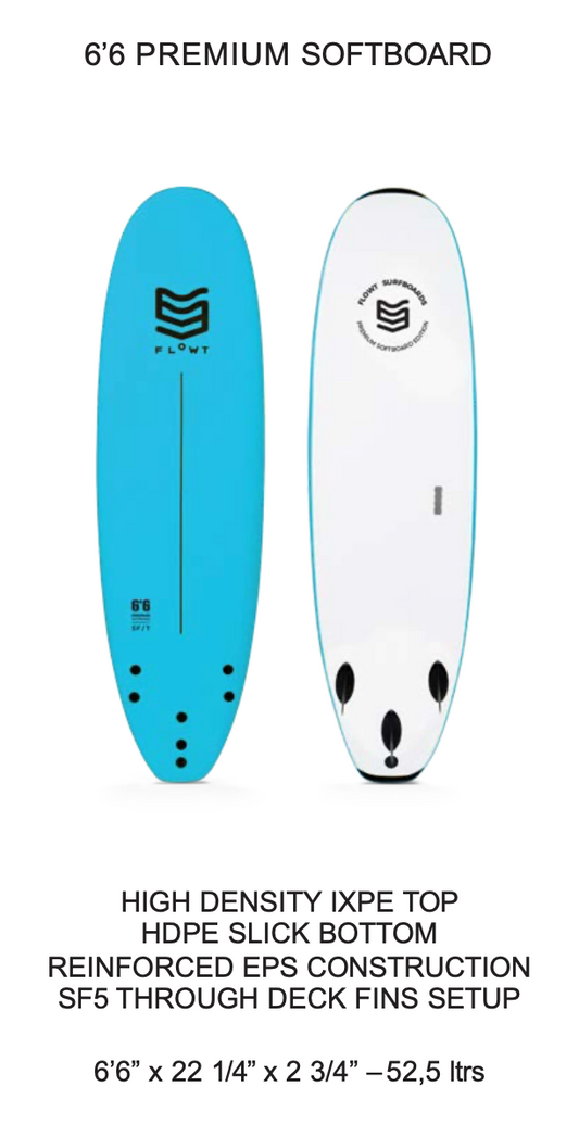 6'6 Premium Softboard | Flowt Surfboards