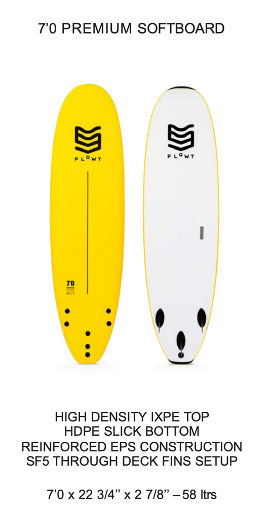 7'0 Premium Softboard | Flowt Surfboards