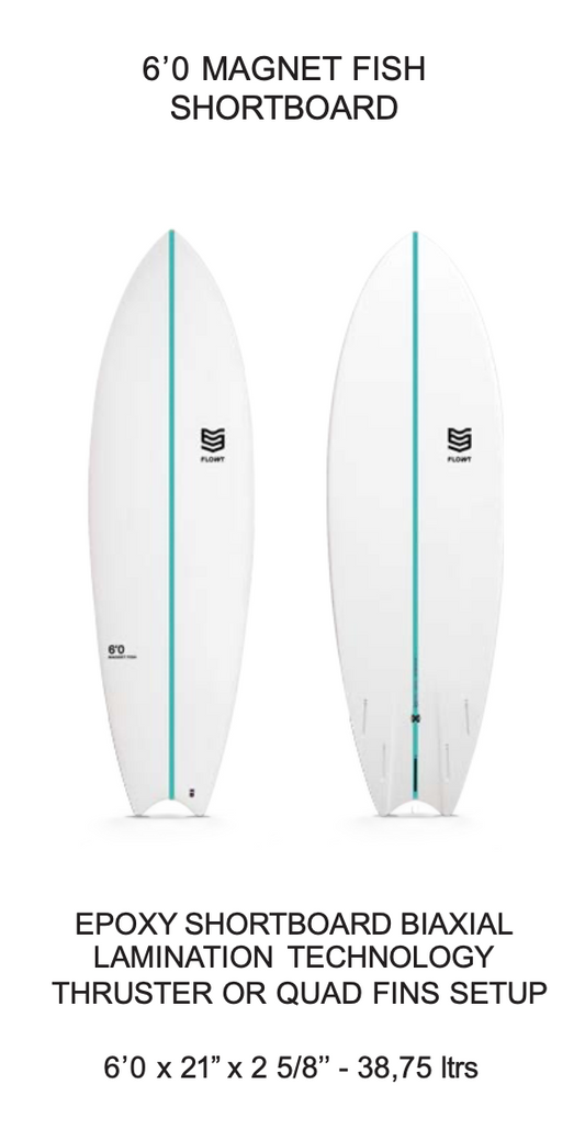 6'0 Magnet Fish Shortboard | Flowt Surfboards