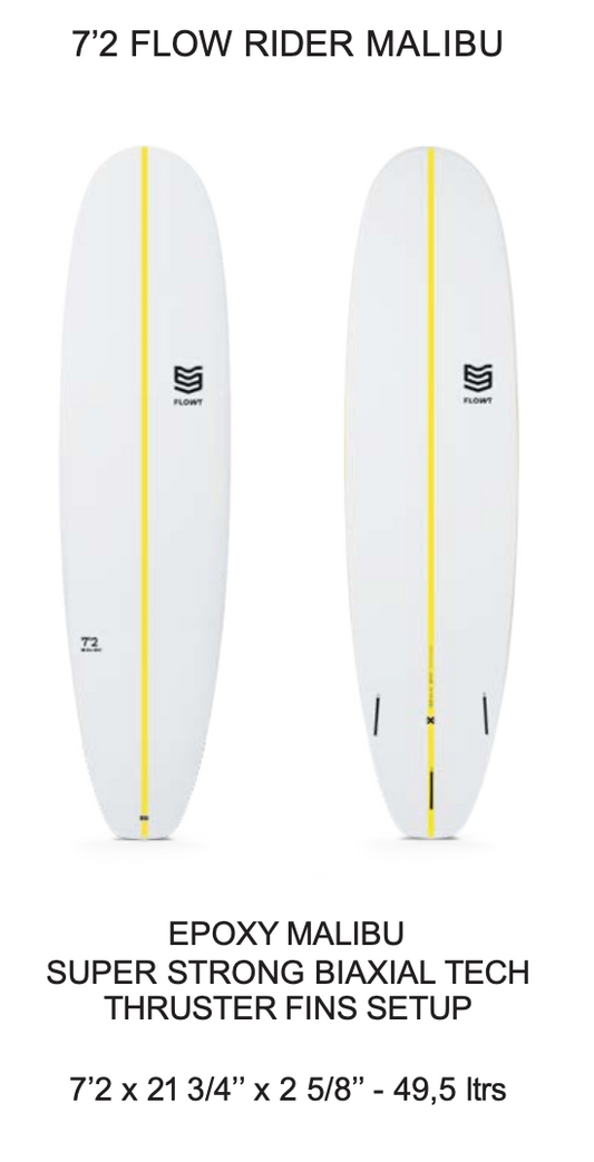 7'2 Flow Rider Malibu | Flowt Surfboards