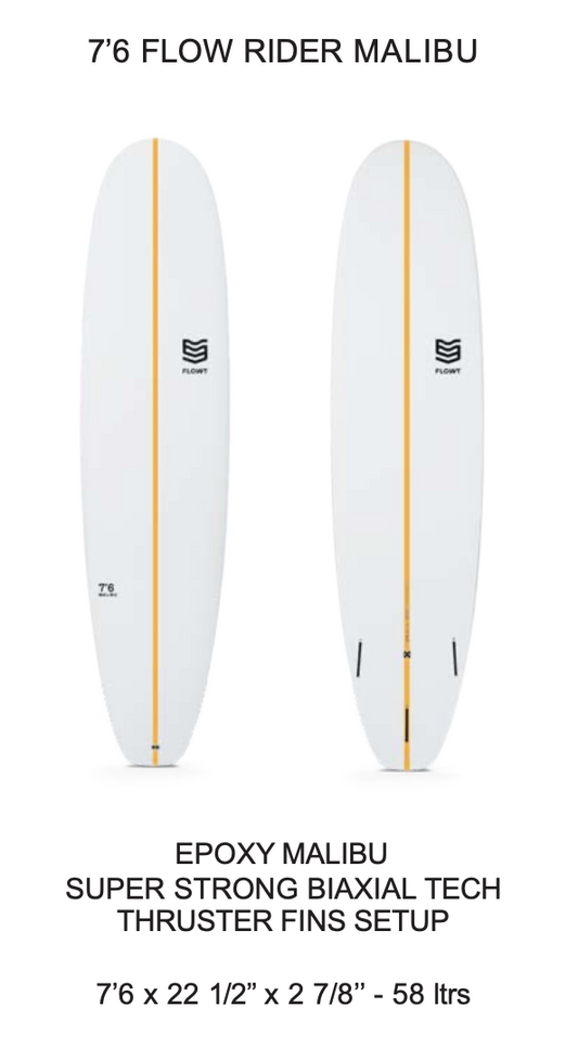 7'6 Flow Rider Malibu | Flowt Surfboards