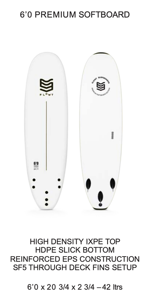 6'0 Premium Softboard | Flowt Surfboards