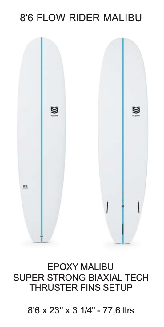 8'6 Flow Rider Malibu | Flowt Surfboards